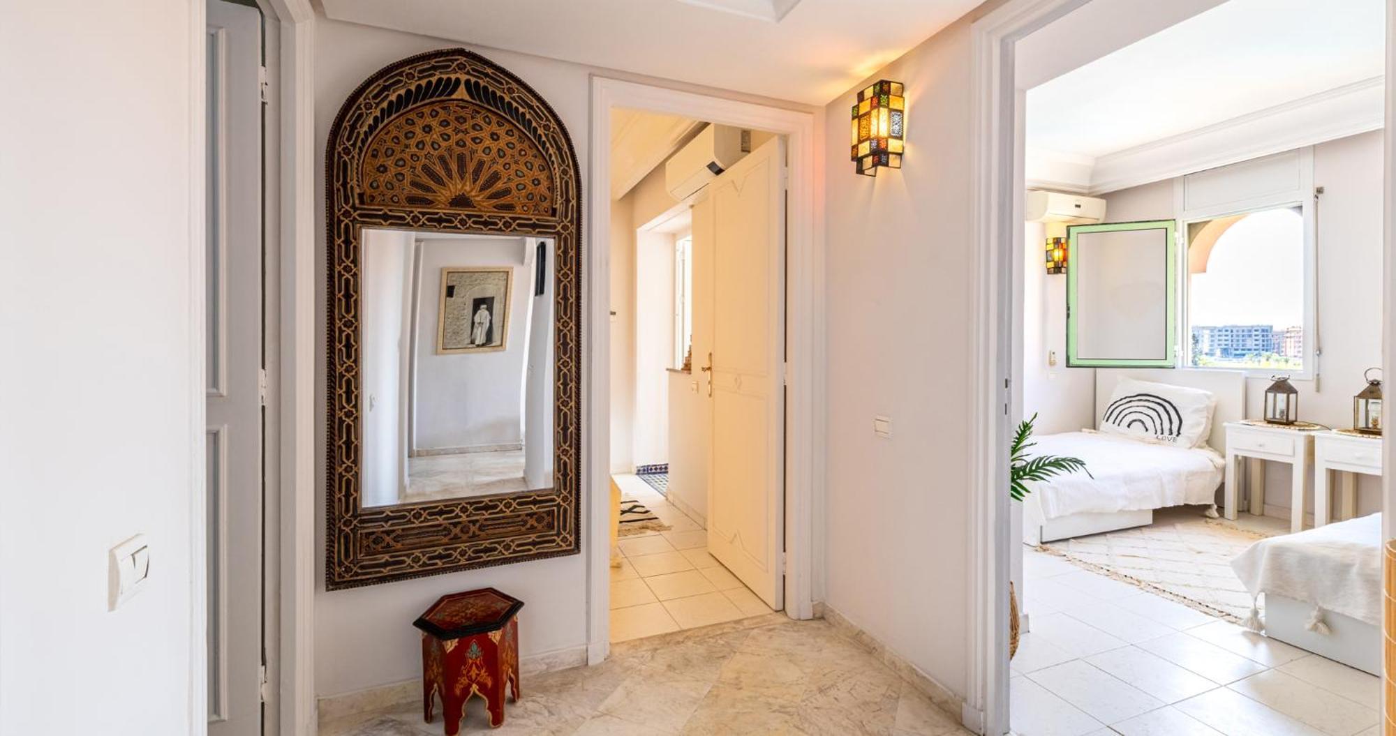 Charming 2-Bed Oasis Pool View Apartment Marrakesh Exterior photo